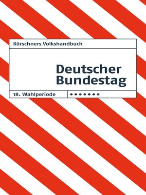 cover image of Kürschners Volkshandbuch Deutscher Bundestag